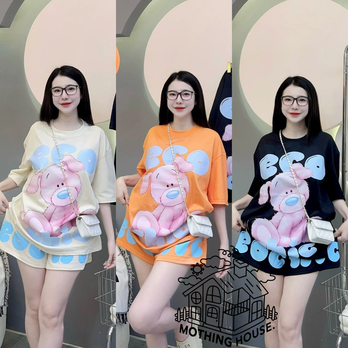 Чистый красный носить маленький, свободный и тонкий, чтобы покрыть мясо, повседневная мода, спортивные шорты с короткими рукавами, набор из двух частей, женская летняя одежда