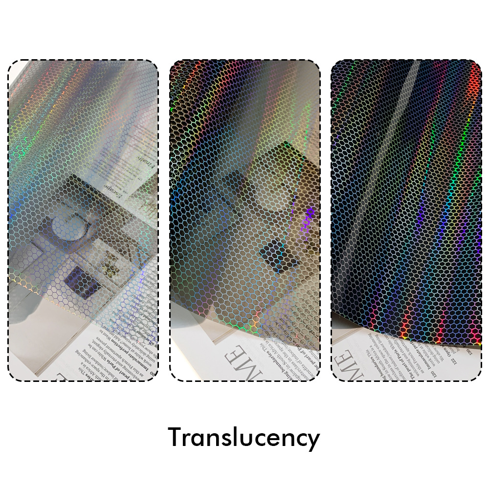 Car Headlight Sticker, Laser Honeycomb Headlight, Tail Light Decorative Film, Fog Light Color Changing Film