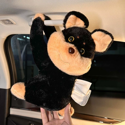 cute car interior accessory tissue – Car tissue box/set - long-arm-bee-dog-tissue-box