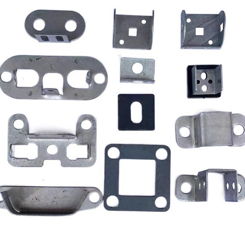 锌钢护栏组装配件固定连接两包卡几字架支架铁片垫片底板内卡墙卡