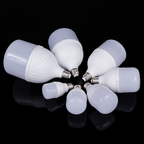 Manufacturer wholesale LED wave style bulbs, daily household spiral lighting bulbs, night market stall bulbs
