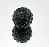 30 colors 10mm straight -hole full drill AB soft pottery drilling ball, fragrant Paradon double -hole white black red beads