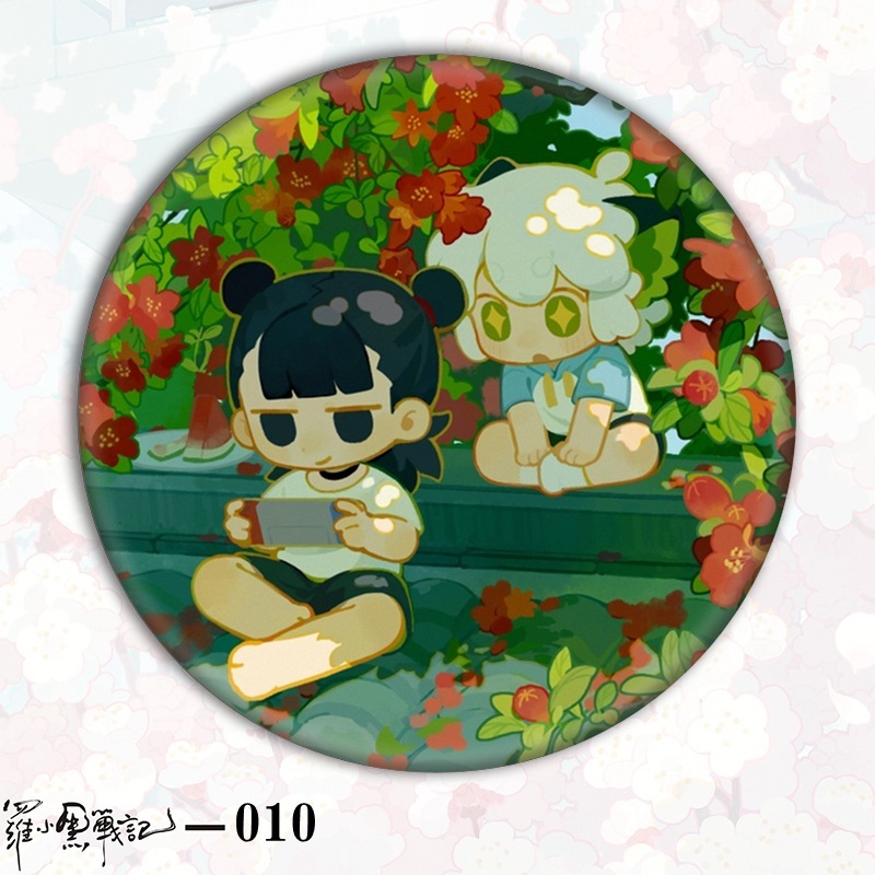 Luo Xiaohei バッジバーチバッジアバターブリキ外国貿易ギフトアクセサリーアニメーション二次元バーチ卸売|undefined