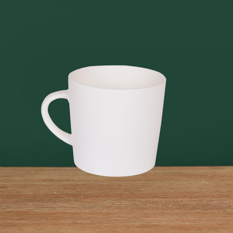 Taza de Cerámica en Blanco Cerámica para Pintar DIY, Bajo Esmalte para Manualidades DIY image 25