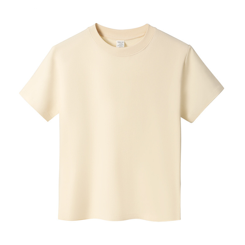240gヘビーウェイトピュアコットン半袖Tシャツ、男性と女性用、夏カジュアルルーズラウンドネックソリッドカラー半袖ボトムストップ|undefined