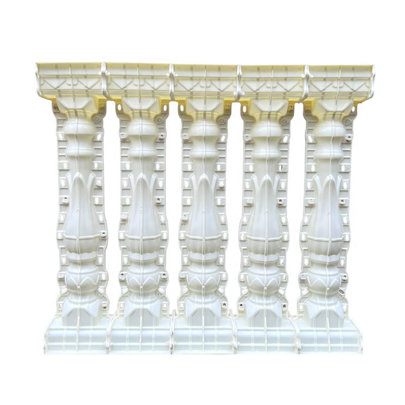 Molde de columna romana, cerca de barandilla de balcón, molde de barandilla de columna de jarrón de cemento colado en el lugar, modelo decorativo de columna romana