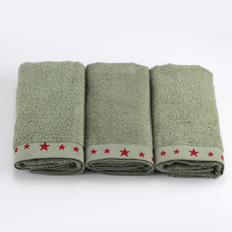 Military Green Towel 100% Cotton Wholesale 35*85 Fire Towel School Military Training Summer Camp Student Face Towel Customization Military Green Towel 100% Cotton Wholesale 35*85 Fire Towel School Military Training Summer Camp Student Face Towel Customization