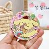Cartoon small handheld double-sided round mirror, new collection