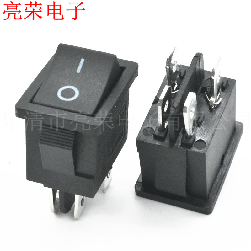 KCD1-104  4脚2档 双控 船型开关 小电源开关 15*21 医疗器械开关