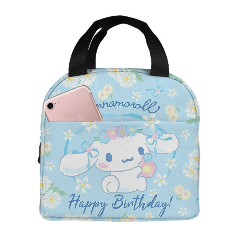 Новый 3D набор для обеда с собакой Yumui Dog с большой ушной собачкой Cinnamoroll Sanrio для учеников начальной школы. Детские сумки.