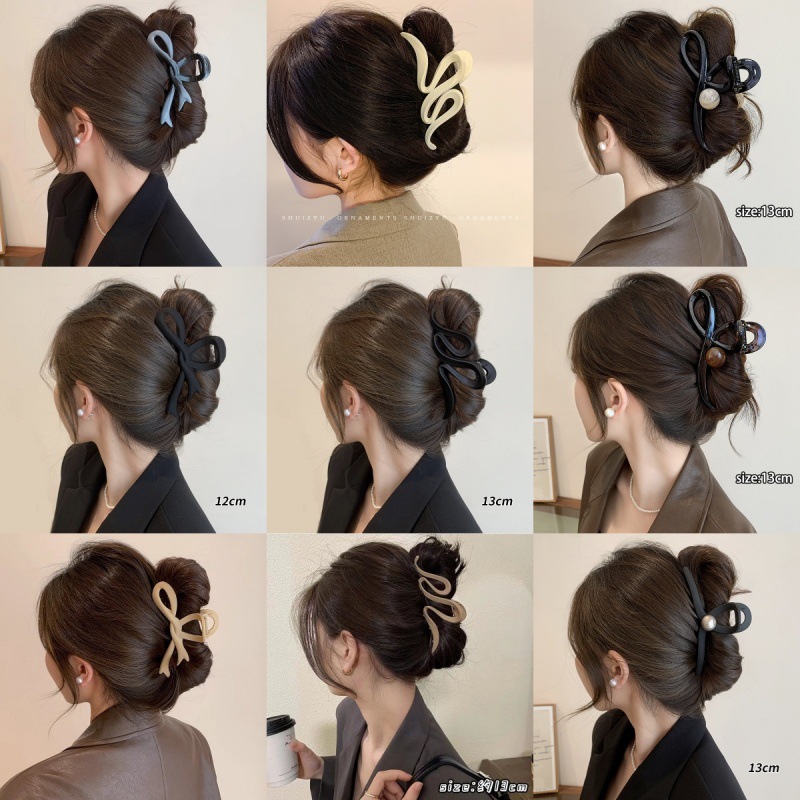 Acrílico grande, pinza de amor, pinza para el cabello, parte posterior de la cabeza femenina, pinza de tiburón, horquilla, pinza para el cabello, tocado, primavera y verano