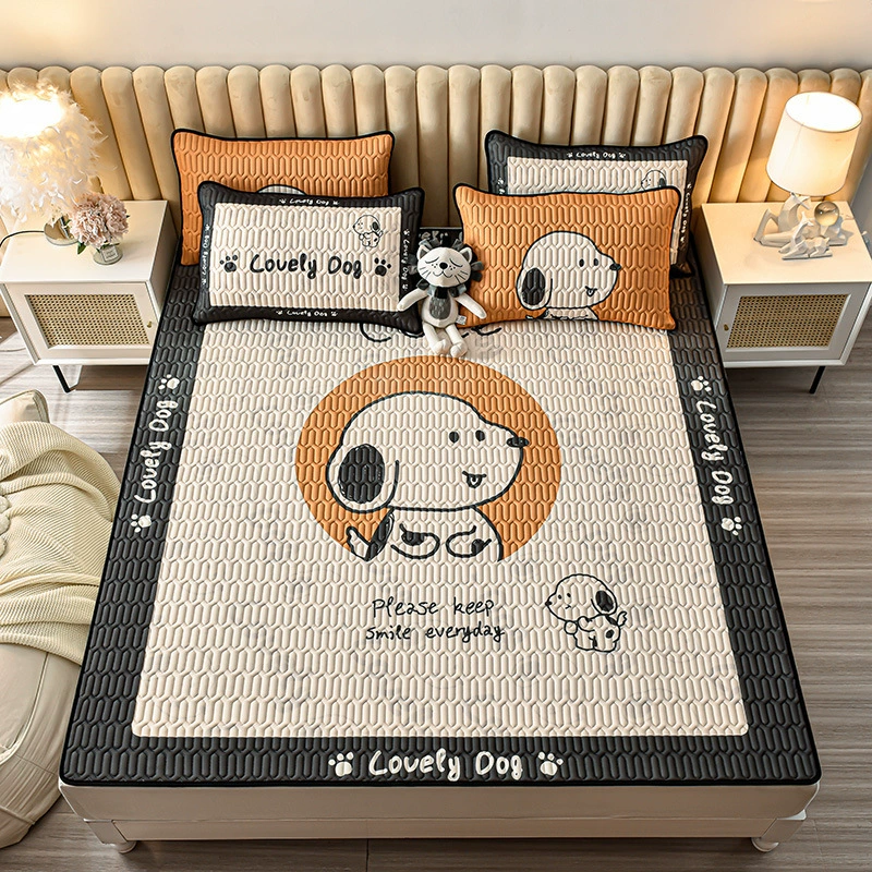 Летняя новая мультяшная латексная коврика с ледяным шелком