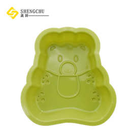 小熊硅胶蛋糕模具慕斯模具马芬杯烤盘巧克力熔炉果冻模具烘焙工具