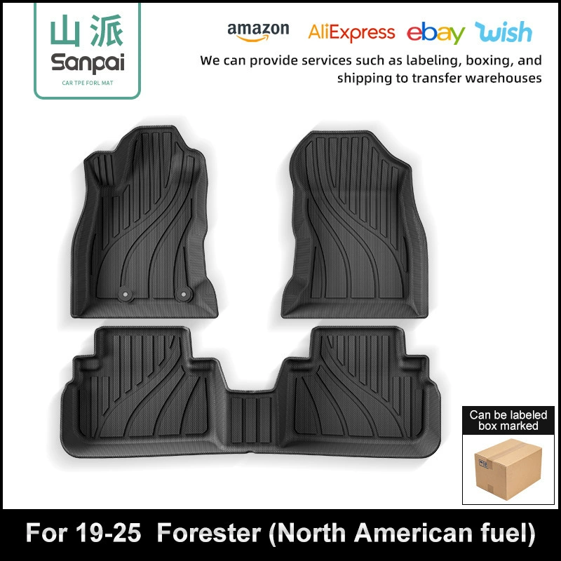 Подходит для моделей Subaru Forester 2019-2025 годов, автомобильные коврики, коврик для багажника из TPE.