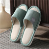 Slippers, non-slip footwear indoor, cloth for beloved, slide, cotton and linen