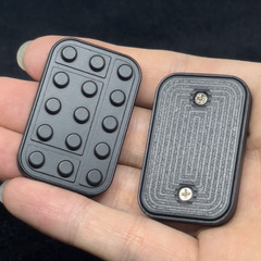 Douyin 越境ホットセール EDC 減圧おもちゃ金属無制限ファンシープッシュブロックビルディングブロックスナップコイン減圧卸売