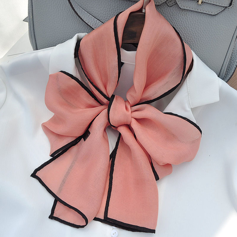 Buñuelo de seda sólida pequeña banda larga ligera Tiansil correa de cabello correa de cabello correa