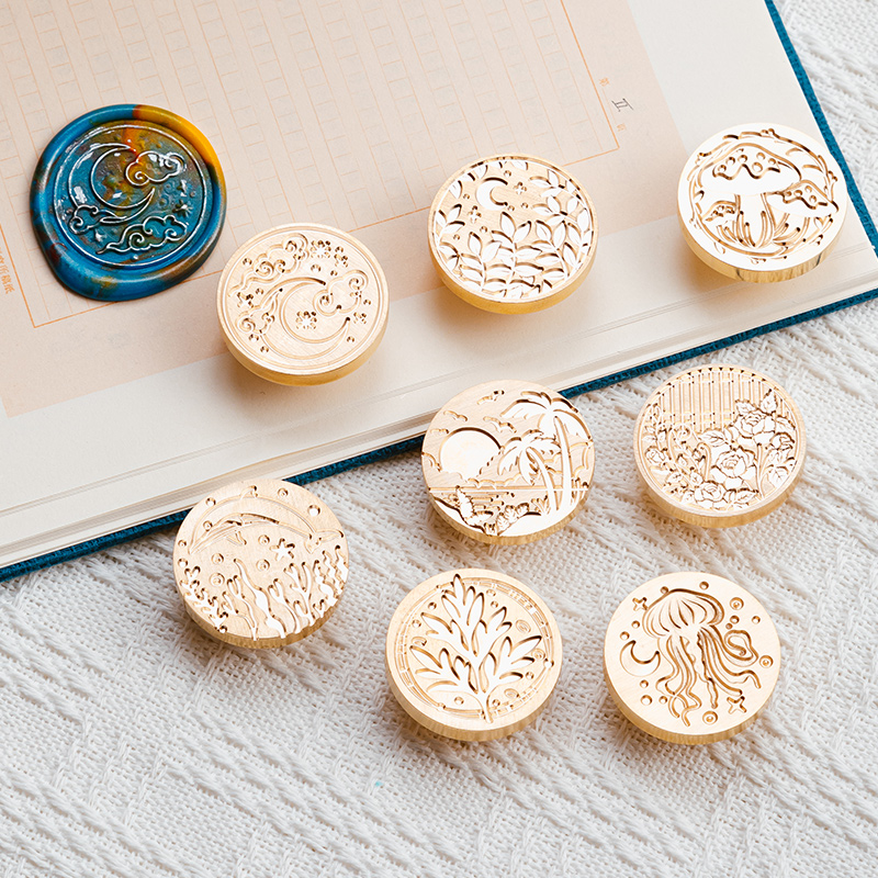 왁스 봉인 봉인 머리 구리 머리 마스 핸드북 봉투 봉인 왁스 봉인 판타지 마법 기계 닭 가스 어린이 장난감