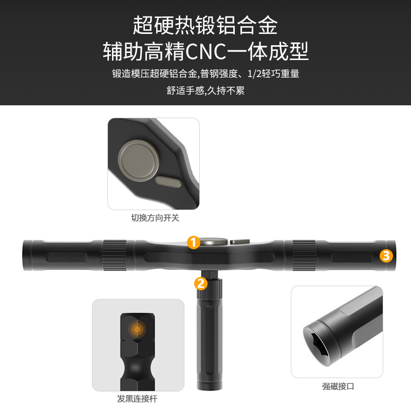 Juego de destornilladores de trinquete 42 en 1, puntas de acero S2 de alta dureza, herramienta combinada multifuncional para reparación y desmontaje, personalizable