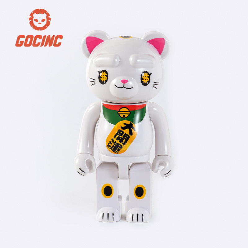 GOC INC mechanische teddybeer snellaadbank, compact, draagbaar, schattig en creatief 10000mAh mobiele voeding_voghion.com