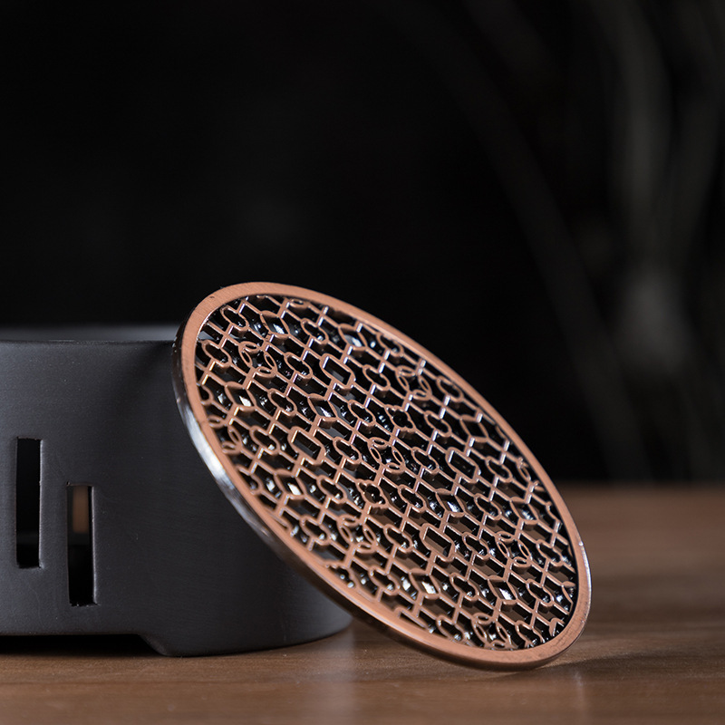 Calentador de té de cerámica vela calefacción base cerámica té cera hogar tetera calefacción Kung Fu ceremonia del té con almohadilla de metal