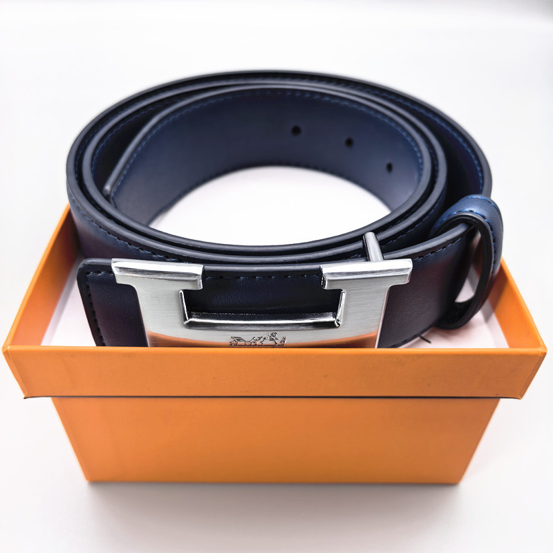 皮带男H字母扣腰带平纹经典款百搭裤带现货批发跨境彩色带 belt|undefined