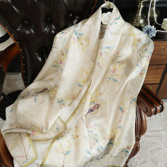 大衆ファッションのシルクタオルの女性の绢糸の新しいショールのマフラーの高級感の長いタオルは未来のおばあさんのお母さんに送ります。