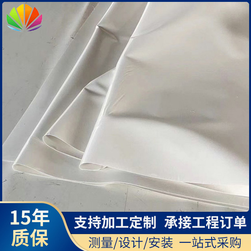 停车棚PVC膜布 防水遮阳篷布 PTFE建筑膜材PVDF膜布批发