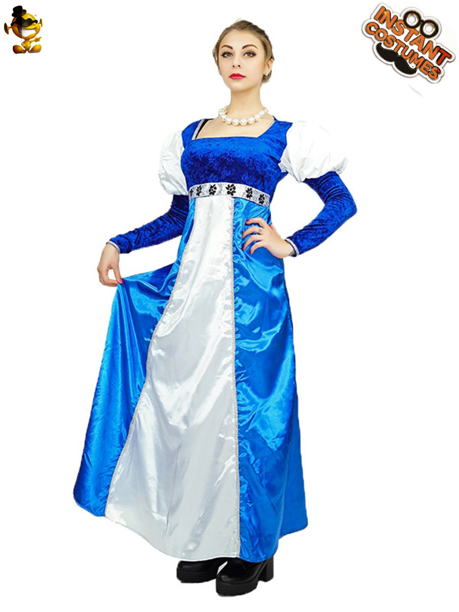 Partido medieval princesa traje mascarada princesa etapa rendimiento ropa cosply traje de Halloween
