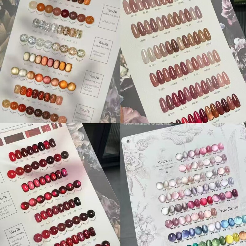 2025 New 32-color Pomelo Oil Painting Cat's Eye Nail Polish Gel Red Coke Nail Art Shop Nail Polish Gel suit