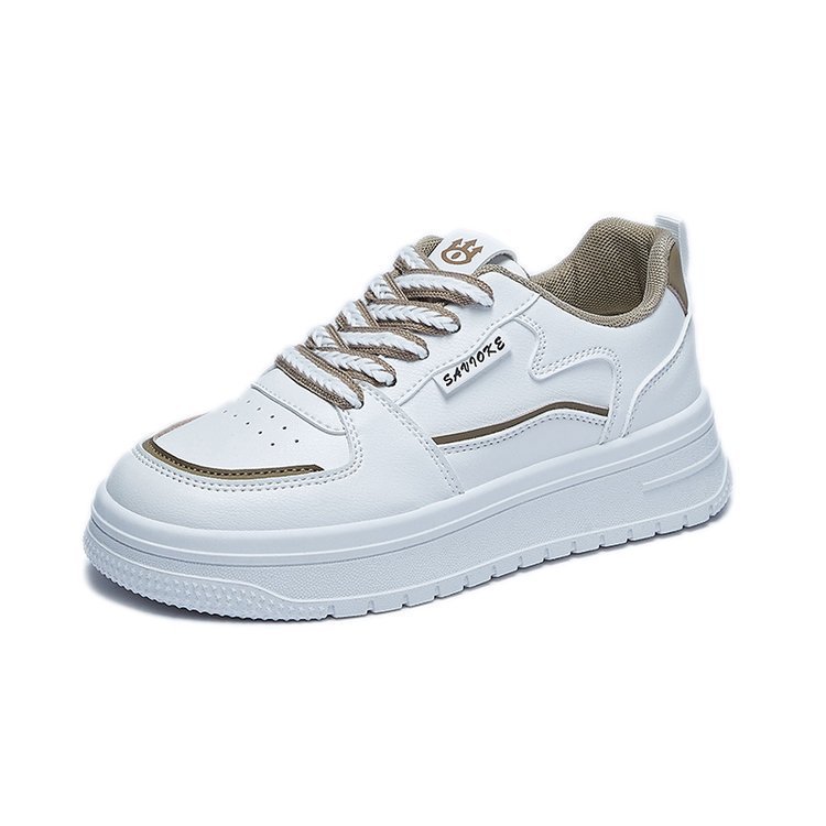 Zapatos de skate de viento universitario 2026 de otoño color contrastante malla transpirable zapatos blancos pequeños zapatos casuales de mujer con suela gruesa image 6