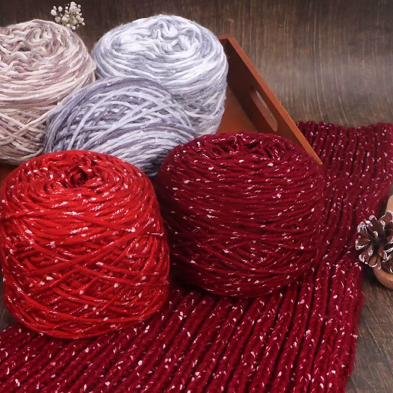 (4 Два) Снежный Бархат Жемчужный Махер линия шарфа любовник хлопковая палочка игла линия DIY ручной вязки линия шляпы