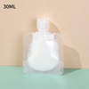 Transparent handheld container for traveling, cosmetic lotion, storage bag, nozzle, sealed bag