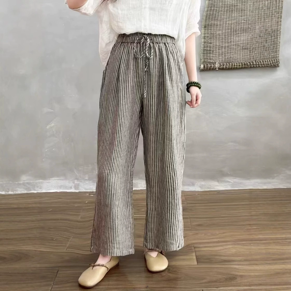 Летние ретро casual брюки