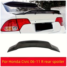 适用06-11八代思域R款尾翼扰流板思铭台湾款跑车翼四段式定风翼