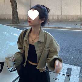 学生牛仔外套女秋款外穿甜酷设计感小众短款夹克开衫小个子上衣潮