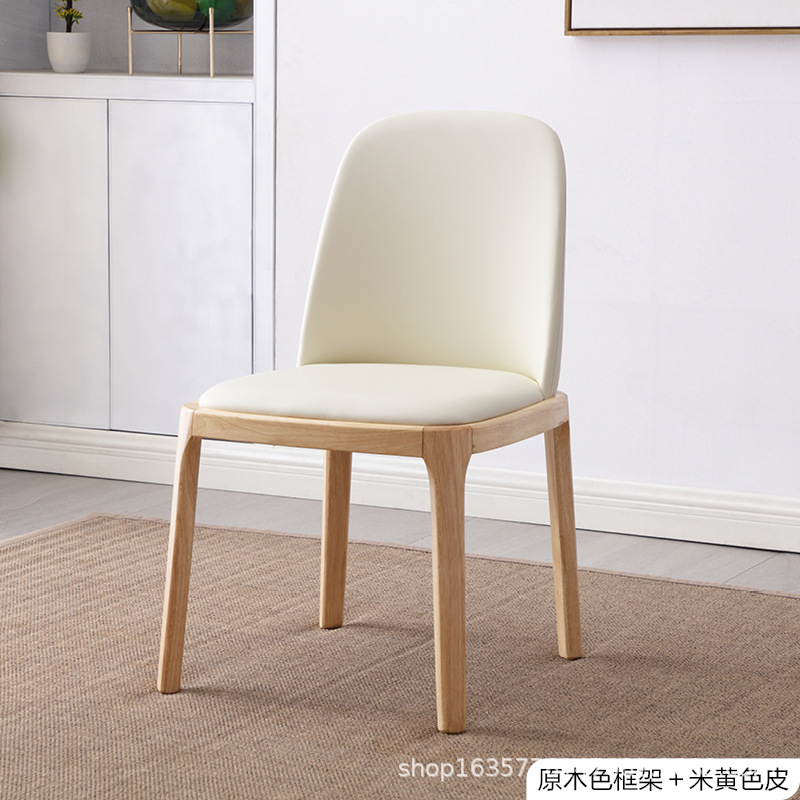 silla de comedor de madera sólida nórdica, silla de restaurante moderna y simple, silla de hotel, silla de respaldo de madera, silla octogonal