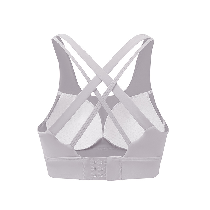 Actualizado desnudo Cruz trasera de una sola pieza fija Copa Sujetador deportivo yoga correr fitness ropa interior deportiva para mujeres image 9