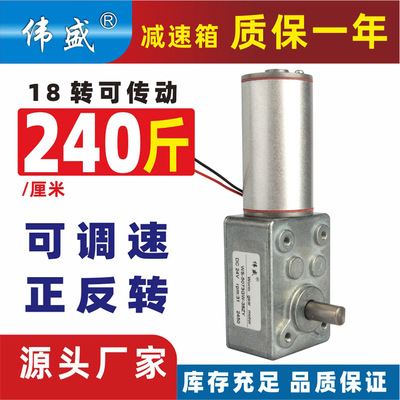 direct Worm Gear motor 38ZY miniature Slow Positive and negative Small motor 12v24v Speed ​​motor