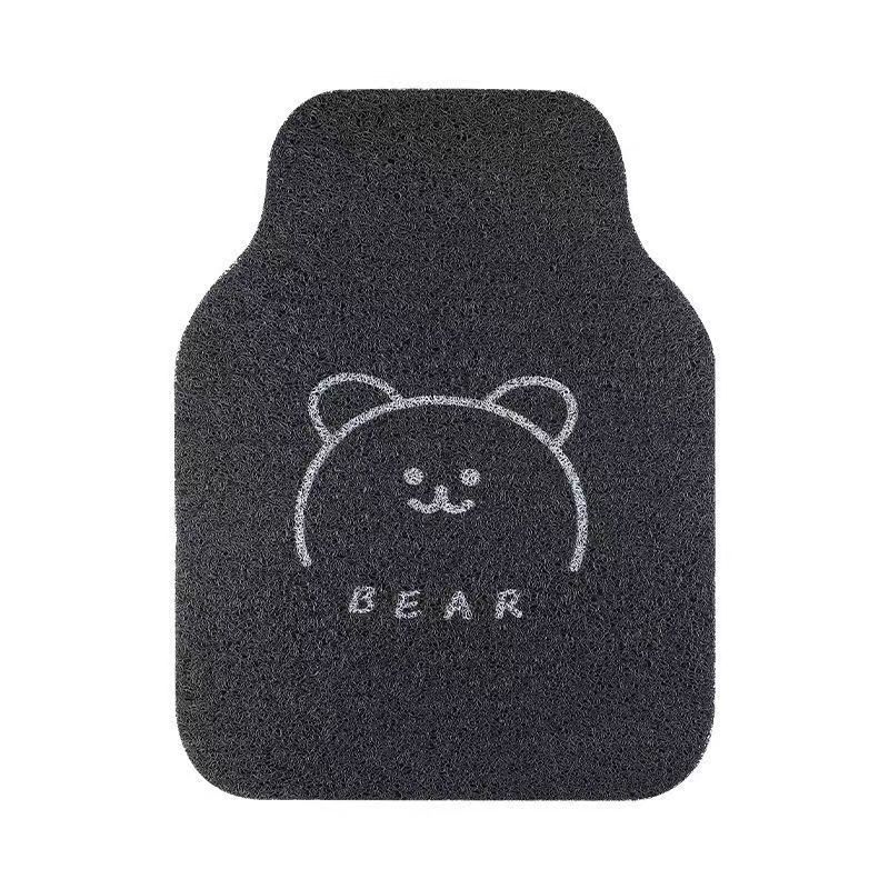 Car Foot Pvc Car Mat Cute Cartoon Cinnamon Dog Car Anti-Dirty Foot Mat Car Wire Ring Scraping Foot Mat