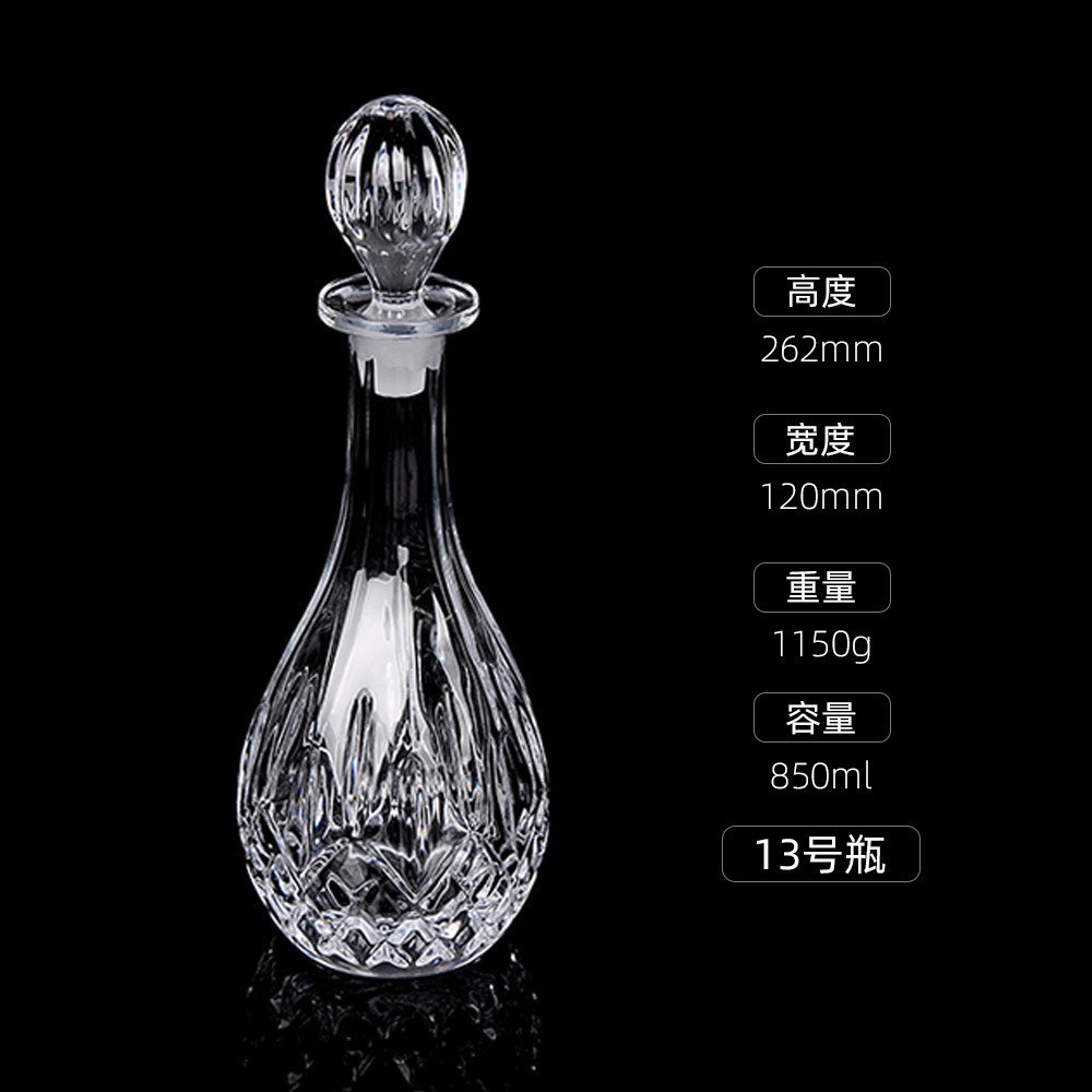 Botellas de vino de cristal transfronterizas directas de fábrica botellas de whisky europeas botellas de licores extranjeros botellas de vino blanco XO