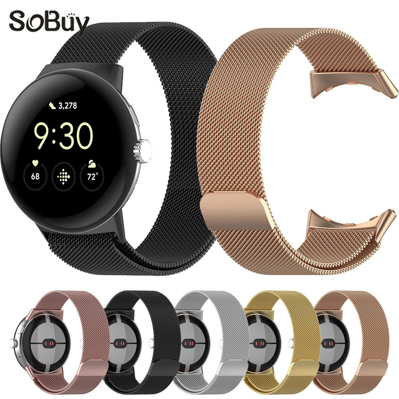 For Google Milan Watchband Google Pixel Watch Metal Magnetic Milan Stainless Steel Watchband For Google Milan Watchband Google Pixel Watch Metal Magnetic Milan Stainless Steel Watchband