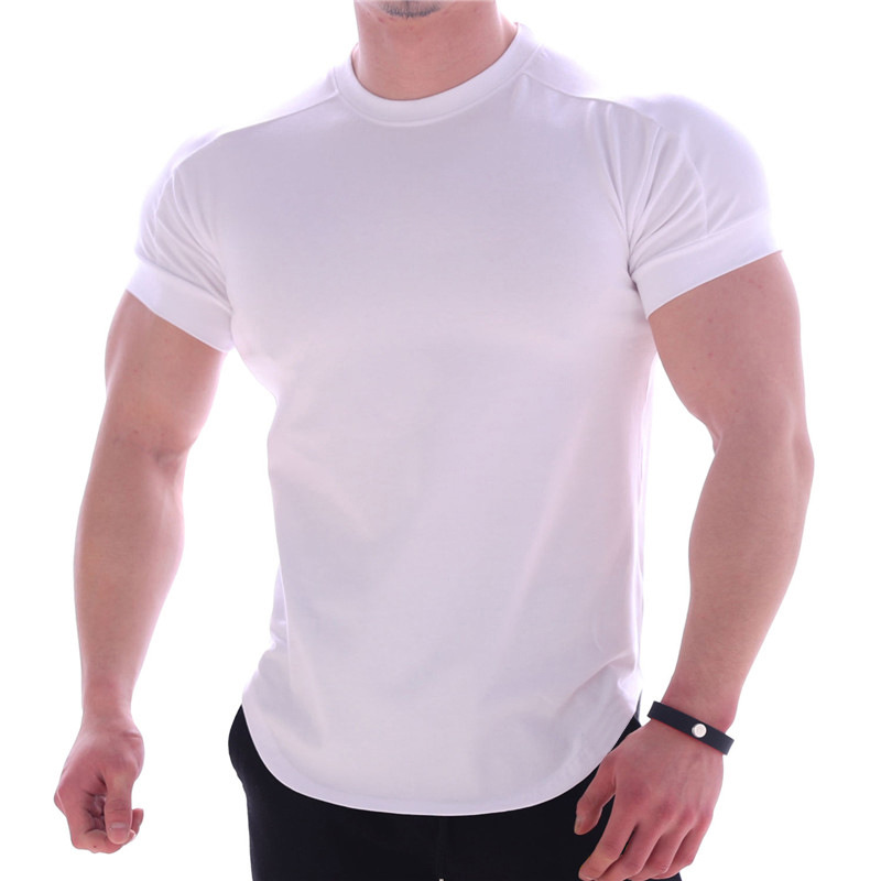 Hombres Color Sólido Deportes Cuello Redondo Camiseta Hombre display picture 7