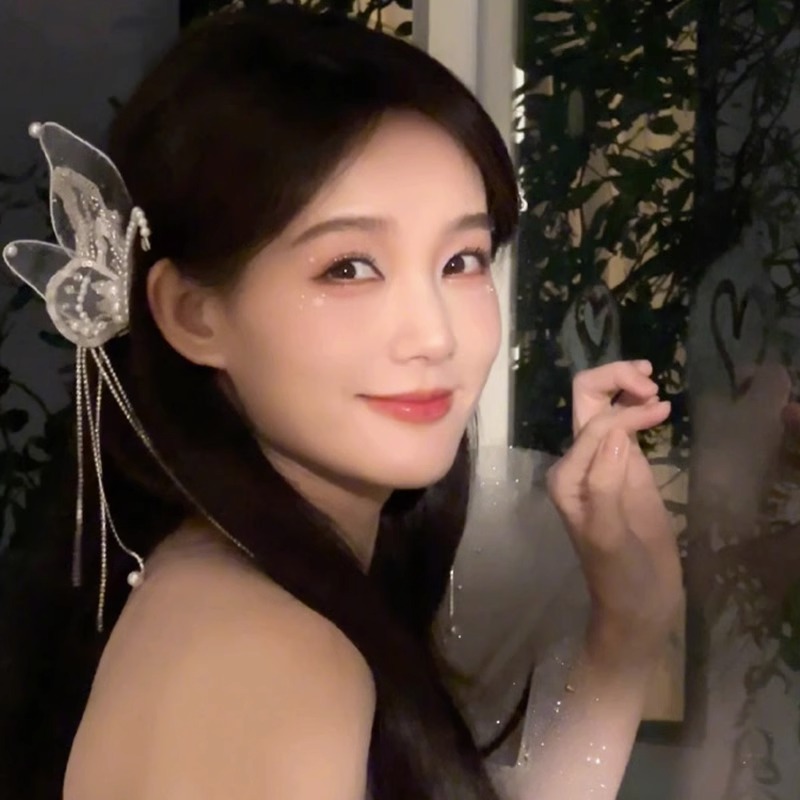 De alto grado de metal pequeño clip de mariposa horquilla hembra Cabeza trasera pinza de pelo medio lazo tocado de pelo horquilla de tiburón clip