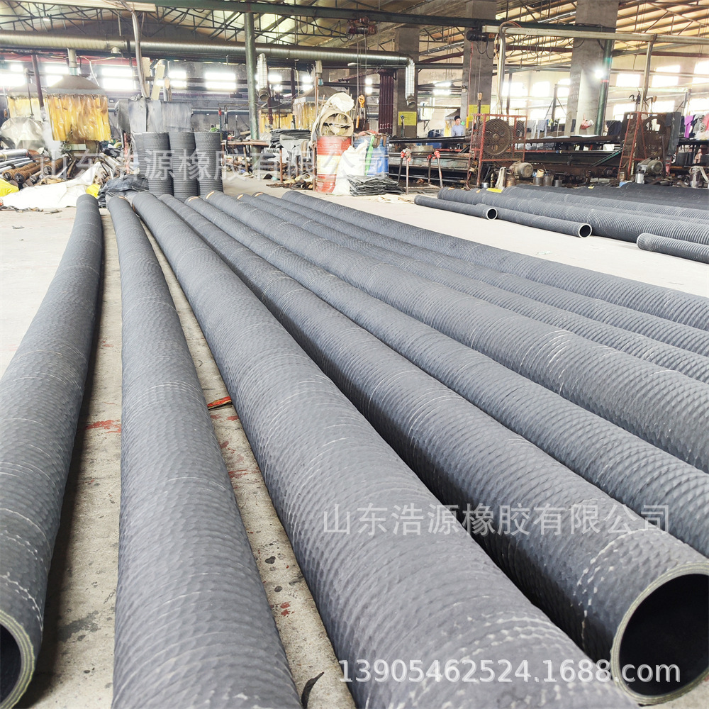 大口径低压吸引橡胶钢丝管 吸排水泥沙工矿业用橡胶钢丝吸排管