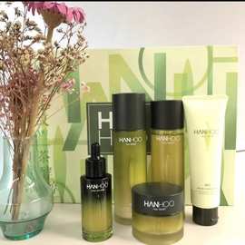 韩后水乳套装茶蕊茶A肽红宝石水动力洁面水乳面霜护肤品套装礼盒