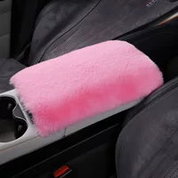 Автомобильный подлокотник коврик имитация кролика плюшевый автомобиль центральный подлокотник