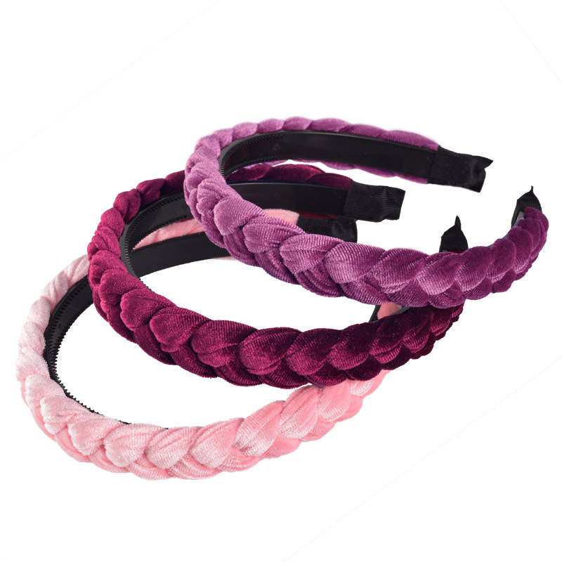 Cloth Material Twist Pattern Retro Twist Cloth Hair Band 1 Piece