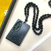 和田玉青玉 佛公观音心经吊坠 和田玉平安无事牌项链毛衣链厂家批