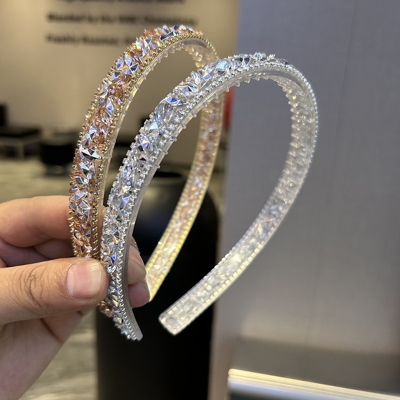 120g Weight Hair Band Hair Accessories Type 1 Piece Quantity Holiday, Daily Occasion Crystal Material Geometric Pattern All Seasons Season Women's Gender Vintage Style, Simple Style Style Vintage Style Simple Style Women's Geometric Crystal Hair Band 5